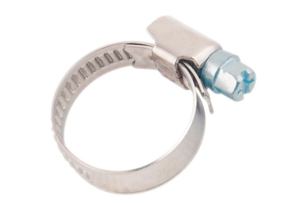 Металлические хомуты СИБРТЕХ, стандартное болтовое крепление, 110-130мм, 25шт, ширина 9мм, 47574