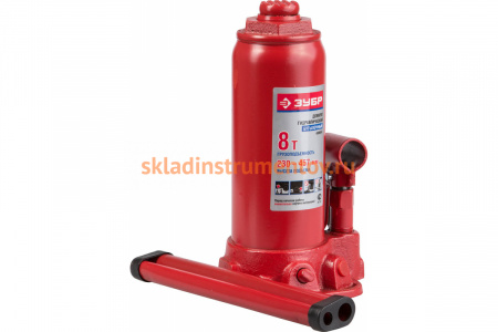 Гидравлический бутылочный домкрат ЗУБР 43060-8