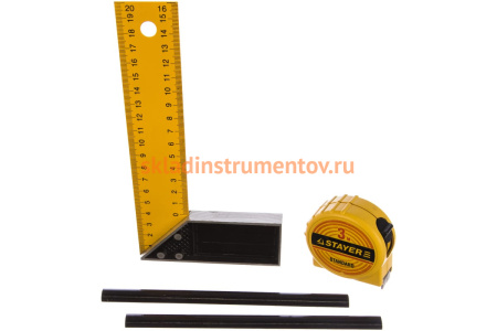 Набор для столярных работ, 5 предметов, STAYER STANDARD 15084-H5