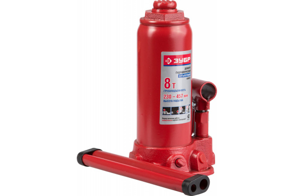 Гидравлический бутылочный домкрат ЗУБР 43060-8