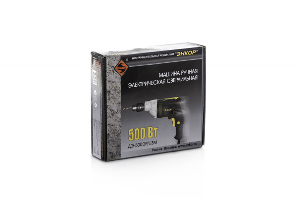 Дрель Энкор ДЭ-500ЭР/13М 50069