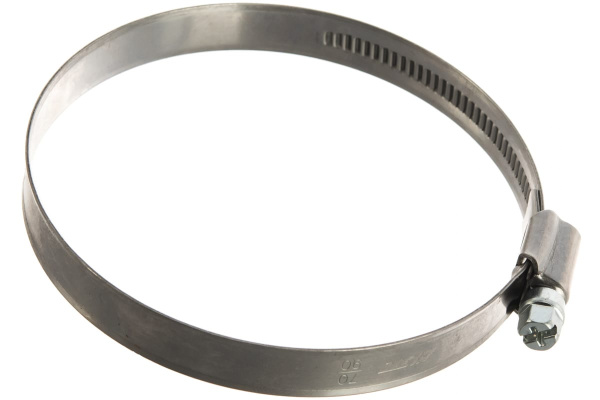 Червячный хомут JTC 70-90мм, нержавеющая сталь, ширина ленты 12мм ZN90