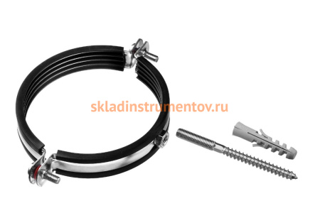 Трубный хомут с гайкой Зубр оцинк 1/2  1шт  37866-20-24