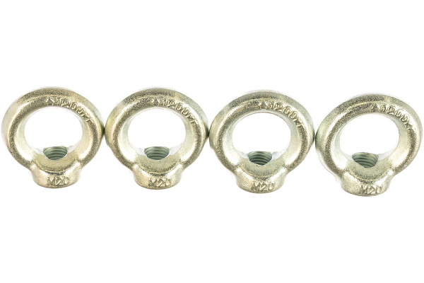 Рым-гайка DIN 582 оцинкованная 4 шт. (М20; ТФ5) Зубр 4-304325-20 Рым-гайка DIN 582 оцинкованная 4 шт. (М20; ТФ5) Зубр 4-304325-20