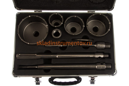 Набор буровых коронок  (5 шт.) с державками SDS-PLUS и SDS-MAX Зубр 29185-H10