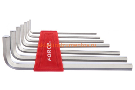 Набор шестигранных Г-образных ключей FORCE 7 предметов 5072L