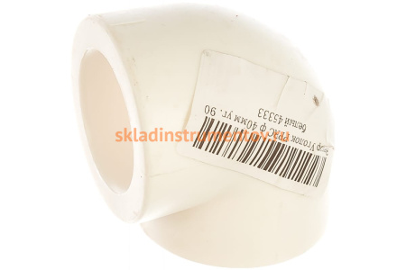 Уголок Энкор PPRC ф 40мм угол 90 белый 45333