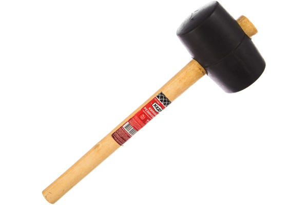 Резиновая киянка (75 мм/680 г, деревянная ручка) КЕДР 075-7568 28352