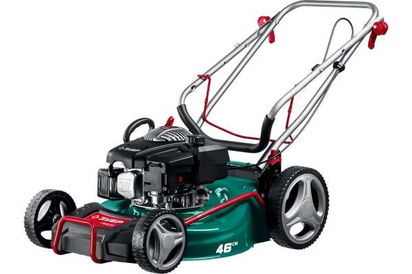 Бензиновая газонокосилка ЗУБР 460 мм, 4.5 л.с. ГБ-460