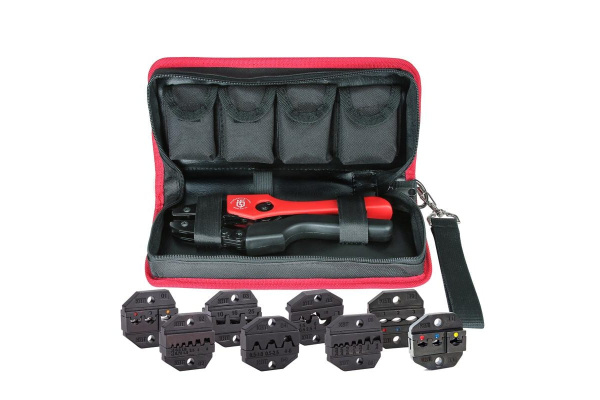 Пресс-клещи с набором номерных матриц КВТ СТК+8 в сумке 83347
