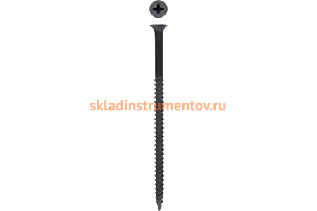 Универсальные оксидированные саморезы по дереву и металлу Зубр PH2 4,8x90 мм 6 шт. 4-300016-48-090