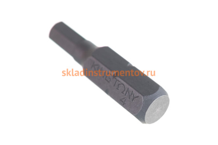 Вставка бита торцевая 1/4", HEX, 4 мм, L = 25 мм KING TONY 102504H