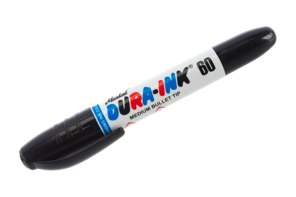 Промышленный водостойкий универсальный маркер Markal Dura Ink 60 3,0 мм чёрный 96536