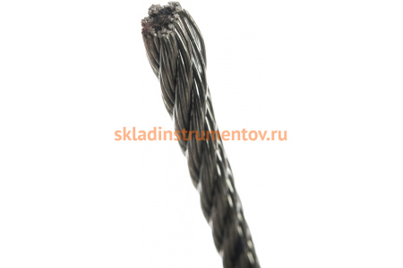 Стальной трос Зубр DIN 3055, оцинкованная сталь, синтетическая сердцевина, d=6 мм, L=120 м 4-304110-06 Стальной трос Зубр DIN 3055, оцинкованная сталь, синтетическая сердцевина, d=6 мм, L=120 м 4-304110-06