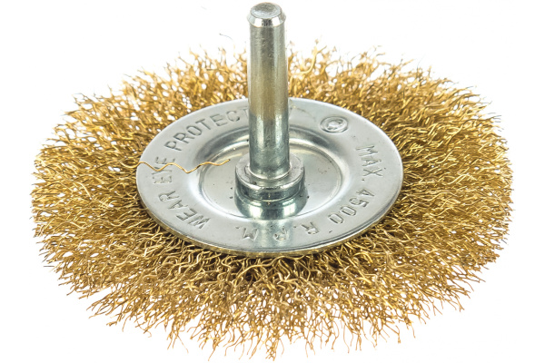 Щетка плоская со шпилькой 75 мм для дрели КЕДР 146-0075 208025