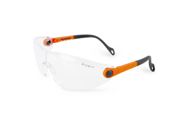 Защитные очки открытого типа Jeta Safety с регулировкой дужек, прозрачные линзы из поликарбоната, JSG311-C