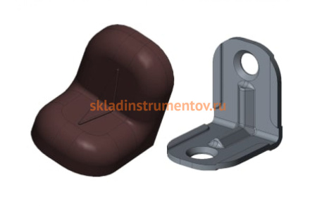 Уголок с заглушкой MFK-TORG 20х20х16х1.2 венге 4 20 20 4