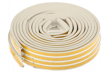 Самоклеящийся уплотнитель Сибртех профиль Р белый 24 м 93845