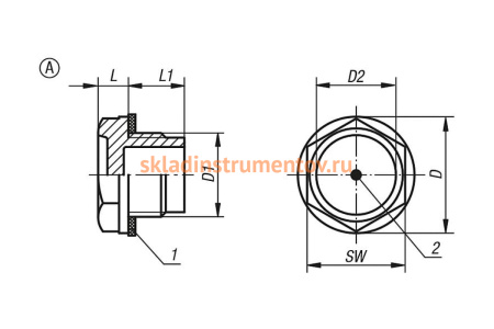 Маслоуказатель Глазок KIPP K0445.143100