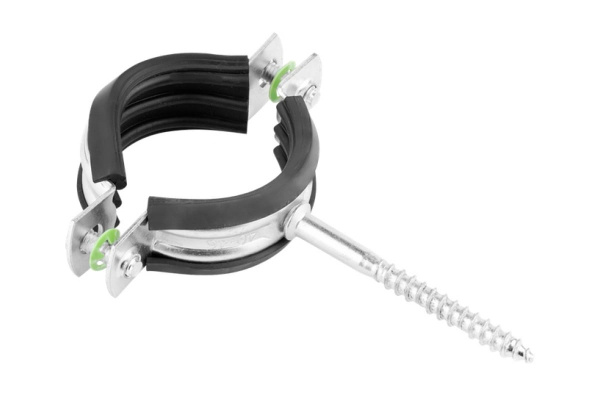 Трубный оцинкованный хомут с шурупом Зубр 3/4", 1 шт. 37854-25-29-1