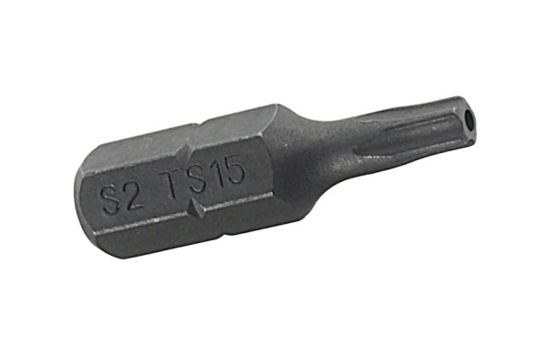Вставка 5-гранная TORX с отверстием (TS15Hх25 мм; 1/4") JTC 1192515