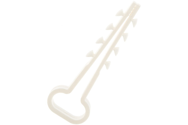 Дюбель-хомут для плоского кабеля Зубр ДХ-П, 12 мм, 100 шт, нейлоновый 30912-12