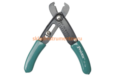 Клещи для резки/зачистки проводов ProsKit CP-108 регулировка винтом 127мм С00035489
