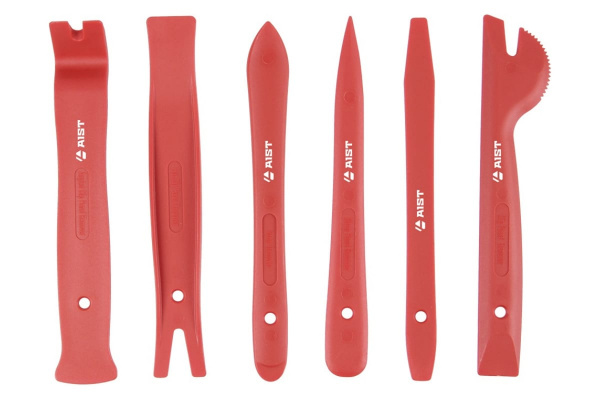 Набор лопаток для демонтажа заклепок и различных элементов с внутренней обшивки автомобиля 6шт AIST 00-00013499