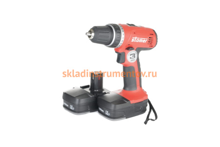 Аккумуляторная дрель-шуруповерт STOMER SAD-18Nx2-LiD 98290127
