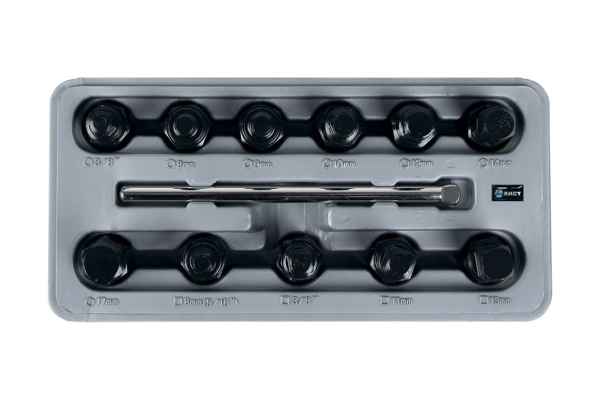 Набор насадок для сливных пробок 12шт в кейсе AIST 67316012 00-00003879