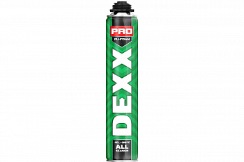 Монтажная пена DEXX PRO 750 мл, пистолетная, всесезонная 41126