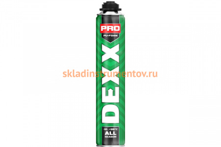 Монтажная пена DEXX PRO 750 мл, пистолетная, всесезонная 41126