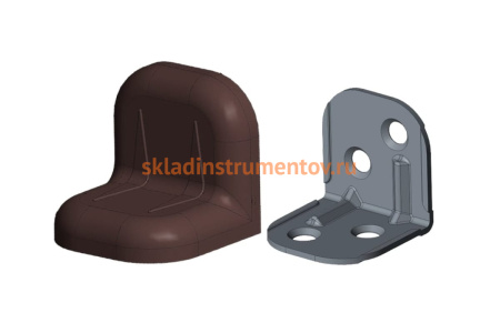 Уголок с заглушкой MFK-TORG 24х24х25х1.2 венге 4 24 24 4