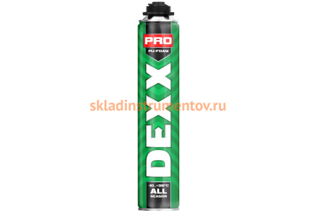 Монтажная пена DEXX PRO 750 мл, пистолетная, всесезонная 41126