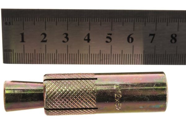 Анкер с клином желтопассивированный 1 шт. (18х52 мм; М12; ТФ6) ЗУБР 4-302076-12-052