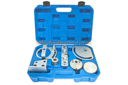 Набор фиксаторов для обслуживания двигателей T6 в кейсе ЭВРИКА Volvo S80, XC90, 60, 70-3, 0T, 3, 2 E ER-86919