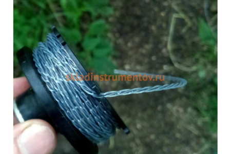 Двухкомпонентная леска для триммера квадрат 2,0 мм 15 м EXTRA CORD DENZEL 96124