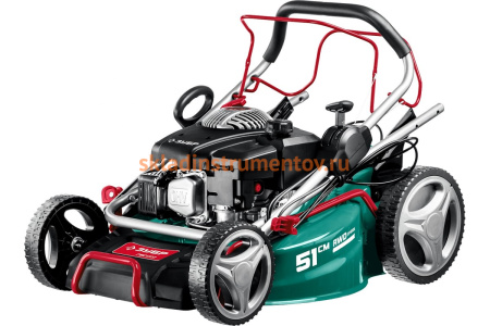 Самоходная бензиновая газонокосилка ЗУБР 510 мм, 6.5 л.с. ГБС-510
