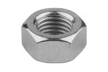 Шестигранная гайка ЗУБР DIN 934 класс прочности 8 оцинкованная M5 ТФ6 45 шт 4-303536-05