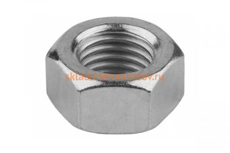 Шестигранная гайка ЗУБР DIN 934 класс прочности 8 оцинкованная M5 ТФ6 45 шт 4-303536-05