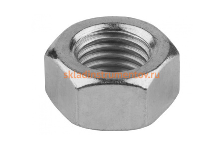 Шестигранная гайка ЗУБР DIN 934 класс прочности 8 оцинкованная M5 ТФ6 45 шт 4-303536-05