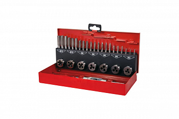 Набор метчиков и плашек Ruko M3-M12 мм HSS-G 31пр 245010