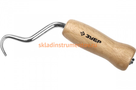 Скручиватель проволоки Зубр МАСТЕР крюк из нержавеющей стали, буковая рукоятка 23807