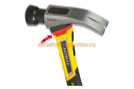 Молоток с загнутым гвоздодером Stanley AntiVibe FatMax FMHT1-51260 1-51-260
