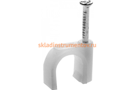 Скоба с оцинкованным гвоздём (60 шт; 12 мм) для крепления кабеля Stayer 4510-12