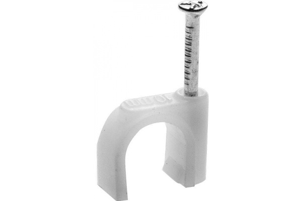 Скоба с оцинкованным гвоздём (60 шт; 12 мм) для крепления кабеля Stayer 4510-12