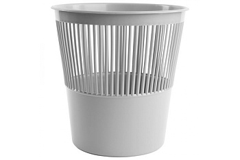 Корзина для бумаг BRAUBERG сетчатая, 9 литров, серая 237002