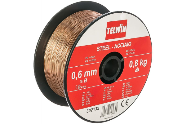 Проволока сварочная омедненная (0.6 мм; 0.8 кг) BlueWeld 802132