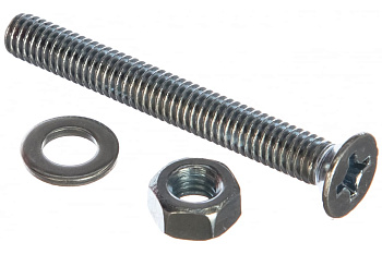 Винт ЗУБР DIN965 в комплекте с гайкой DIN934 7 шт, 303456-06-050