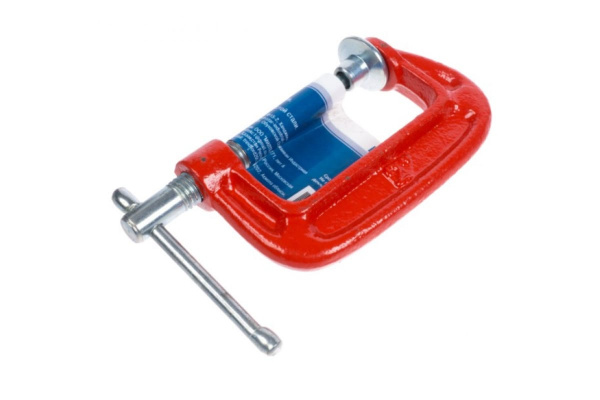 Струбцина РемоКолор G-образная, усиленная, 75 мм, 44-1-575